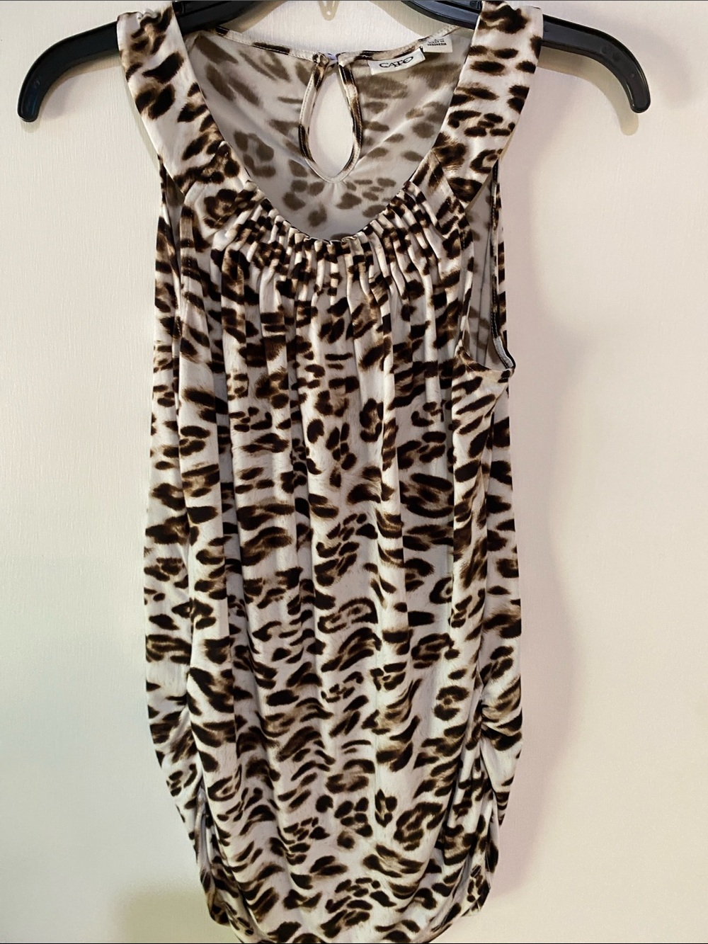 Cato Brown and Cream Leopard Print Sleeveless Camisole